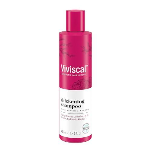 Viviscal Thickening Shampoo, Formulated With Biotin And Keratin, Fortified With Marine Collagen And Seaweed Extract, Strengthens And Reduces Breakage, Healthier Looking Hair 250ml (8.45 fl. oz.)