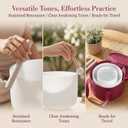 Alioth (6"G+7"C+8"A) Set of 3 Crystal Singing Bowls with Sturdy Carrying Case and Singing Bowl Mallets