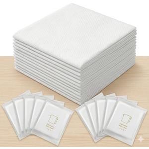 Disposable Bath Towels 10 Individual Packing Big Shower Towels for Body, Oversize 27.5 x 55 inch, Thickened and Absorbent for Bathroom,Camping,Hiking, White, Large