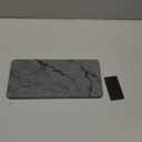 Large Stone Dish Drying Mat for Kitchen Counter, 1 PC Quick Dry Stone Mats, Foldable Water Absorbing Diatomaceous Earth Drying Dishes Pad for Countertop Bottles Utensils Cup(Dark Gray 24"x16"&8"x4")