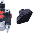 3 Spool Hydraulic Directional Control Valve With Joystick 11gpm 40L 3x Double Acting Q40/3 JOY KPL, 7 inches x 8.6 inches x 3.9 inches