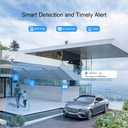 SV3C 4K PTZ WiFi Camera Outdoor 15X Optical Zoom, Wireless IP Security Camera 8MP, Auto Tracking, Floodlight Color Night Vision, 2-Way Audio, Metal Shell, RTSP, FTP, SD Card Record, Onvif Conformant