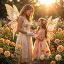 YKW Fairy Wings for Adult Women,31.5"x29" Butterfly Cosplay Wings with Lace Gloves,Organza Costume Wings for Halloween Party