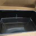 IRIS USA Cat Litter Box XX-Large Open Top with High Sided Walls Tall Scatter Shield Scoop Included Easy Clean Plastic Pan for Big Cats Kittens Multi-Cat Households 30"L x 20"W x 14"H Black