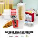 3 x Multifunctional Scoop Strainer  Kitchen Discovery  Slotted Colander Spoon Scoops and Drains, Serves Rice, Separates Eggs, Sprinkles Powdered Sugar 8x2.25x1.25