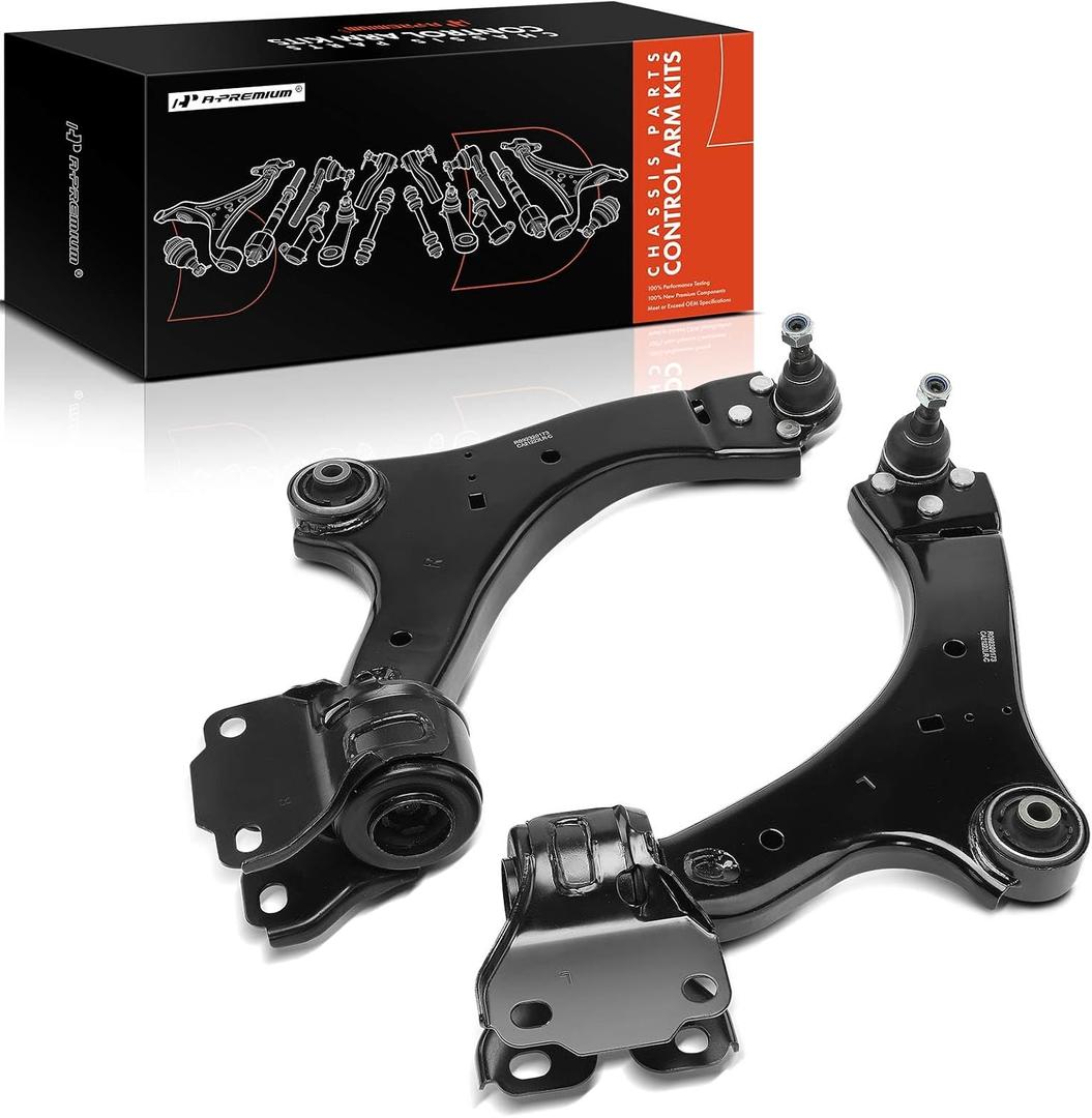 A-Premium 2 x Front Lower Control Arm, with Ball Joint & Bushing, Compatible with Volvo S60 2011, S80 2007-2011, V60 2015, V70 2008-2010