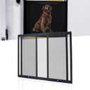 Aluminum RV Entry Screen Door Protector Grille for Dogs, Adjustable RV Screen Door Guard - Fits Door Widths 22" - 31.5", RV Door Camper Screen Door Grill, Black (18 Inch High)