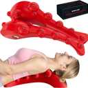 Trapezius Trigger Point Massager, Occipital Release Tool, Cervipoint Trigger Point Massager Silicone, Relieve Pain in The Diamond Shaped Muscles of The Neck and Upper Back (red)