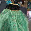Princess Dress for Girls Princess Role Play Costume Christmas Halloween Birthday Party Princess Dress up Green Dress with Accessorie, 120