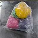 6 Pieces Neon Clown Wig Fluffy Colorful Afro Puff Wigs Synthetic 70s 80s 90s Cosplay for Adult Men Women Mardi Gras Costume Party Favors (Stylish Colors)