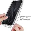 Sidande for Pixel 8 Pro Case, Google 8Pro Case with Tempered Glass Screen Protector, Full Body Clear Floral TPU Slim Phone Protective Armor Cover for Google Pixel 8 Pro Rose Flower