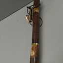 Brazos Rustic Wood Walking Stick, Hickory, Traditional Safari Style Handle, for Men & Women, Made in The USA, 55"