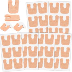 36 Pcs U-Shaped Callus Cushions, Soft Corn Pads for Foot Bottom, Felt Adhesive Metatarsal Pads, Beige Heel Protectors for Pain Relief, Prevent Calluses from Rubbing in Shoes for Men & Women.