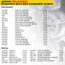 252122GGA1 Serpentine Drive Main Belts Alternator and A/C Compressor for Hyundai 15-19 Sonata,19-20 Santa Fe,18-21 Tucson,for Kia 16-20 Optima,17-22 Sportage,16-18 Sorento,6-Rib 39.69" Length