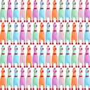 Honoson 50 Pcs Rubber Chickens Squeak Screaming Chicken Novelty Bulk Dog Toys for Pets Dogs Adults, 6.3 Inch(Light Color)