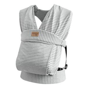 Baby Wraps Carrier Newborn to Toddler, Kangaroo Baby Easy Wearing Wrap, Adjustable Soft Baby Holder Front Chest Sling Carriers Perfect Infant Essentials Gifts (Striped Grey, Cotton)