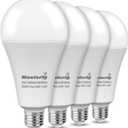 Maelsrlg 300W Equivalent LED Bulb, 30W 4000 Lumens Daylight 5000K, E26 Base, 120V, Non-Dimmable, 4-Pack  Replaces 300 Watt Light Bulb for Garage, Shop & Warehouse