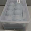 Large Ice Ball Maker Mold, 2.5" Round Ice Cube Mold for Whiskey Bourbon Cocktail, 8 Balls, Sphere Ice Mold, Big Ice Cube Tray with Container and Tongs, Easy to Fill & Release (Blue)