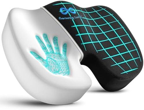 Everlasting Comfort Memory Foam Seat Cushion for Car Seats & Office Chairs - FSA/HSA Eligible Ergonomic Cushion for Long Car Trips & Desk Sitting - Back Support for Car, Truck, Office