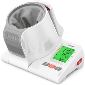 CAVN Blood Pressure Monitor, One-Touch Barrel-Type Upper Arm Blood Pressure Monitors for Home Use, No-Wrap Auto-Fit Design, Fits Arms 7.1"-16.5", 3-Color Backlight, 2 Users 299 Memory
