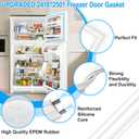 UPGRADED 241872501 Freezer Door Gasket Compatible with Frigidaire Freezer Door Gasket, White 27"x18" 240370901 240370903 Freezer Door Seal For Crosley Kenmore Refrigerator Freezer Door Gasket Seal