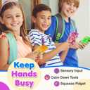 Squishy Sensory Fidget Autism Toys for Kids: Sensory Toys for Sepcial Need 6 Pack Maze - Quiet Fidget Sensory Filled Goo for Calming Down Classroom, Adult Office,Travel Essentials,Easter Gifts for Kid