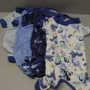 Bienbee Dog Pajamas, 4 Pack Dog Recovery Suit Shedding Suit Cute Soft Puppy Clothes Dogs Pjs Onesies Jammies Adjustable Breathable & Stretchy Clothes for Small Medium Large Dogs Girl Boy Puppy-M