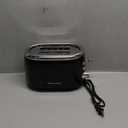 MELLERHOME Retro Toaster 2 Slice, 7 Browning Levels, 3 Functions (Reheat, Defrost, Cancel), Stainless Steel Features, Removable Crumb Tray, Under Base Cord Storage, Black