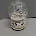 Christmas Snow Globe with Snowman Scene, Crystal Glitter Musical Glass Water Ball Holiday Decor for Home & Office, 5.1''H Globe 100mm Ball Decoration for Newyear and Christmas