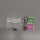 2Pcs Car Picture Holder for Sun Visor & Air Vent  Magnetic Acrylic Car Photo Frame with Extra Vent Clips, 2.36"x3.5" Clear Car Picture Display for Polaroid, Instax Mini & Wallet-Size Photos