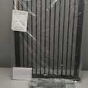 40.5" Extra Tall Baby Gate for Doorways, 54.8"-57.4" Extra Wide Pet Gate Pressure Mounted, Narrow Space Puppy Barrier Gates Indoor, No Drill Metal Safety Child Gate No Climb, Black