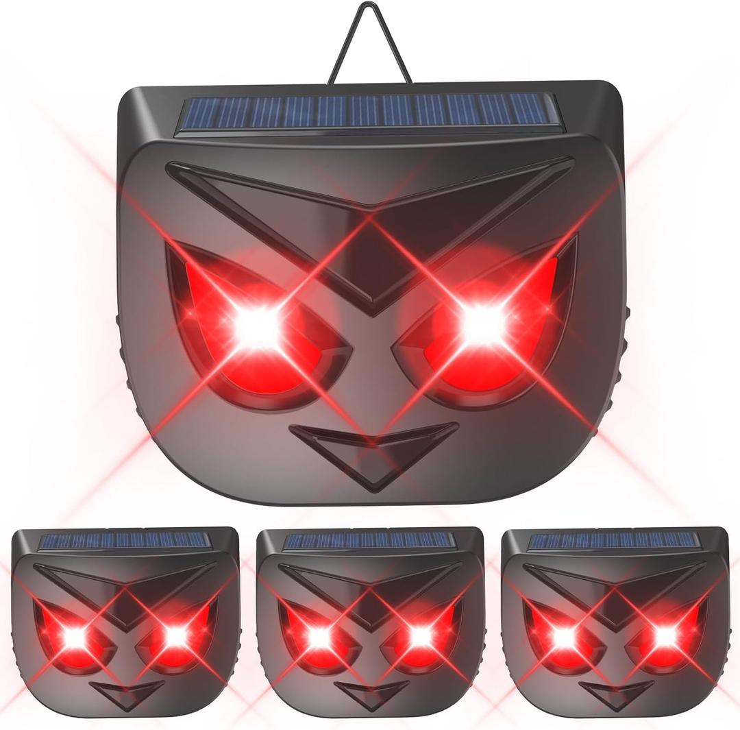 Solar Nocturnal Animal Repeller Outdoor Coyote Deterrent Predator Eyes Animal Deterrent Predator Lights for Chicken Coop, Raccoon, Deer, Skunk, Fox Out of Yard Garden Patio, 4 Pack Solar Nocturnal Animal Repeller Outdoor Coyote Deterrent Predator Eyes Animal Deterrent Predator Lights for Chicken Coop, Raccoon, Deer, Skunk, Fox Out of Yard Garden Patio, 4 Pack