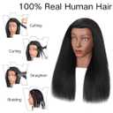 Mannequin Head Human Hair with Tripod Stand, 100% Real Hair Cosmetology Manikin Doll Head for Hairdresser Practice Braiding with Tripod Set and Tools (18 Inch)