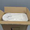 IEEK 25 Lbs Rice Dispenser, Large Cereal Dry Food Storage Containers with Measuring Cup and Lid,Moisture Proof Airtight Food Dispenser Bucket for Rice,Corn,Coffee Bean,Grain,Soybean and Oatmeal,White