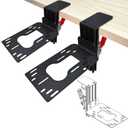 WELLMETE 2 Set Hotas Flight Desk Mount for Flight Game Dual Joystick Compatible with Thrustmaster Flight Joystick and Throttle T16000, Hotas X, Hotas One, Hotas 4, SimTask and TurtleBeach Flightdeck