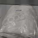 Cream Linen Shower Curtain Natural Boho Farmhouse Shower Curtains for Bathroom Neutral Aesthetic Bath Decor Sheer Cloth Water Repellent Fabric Drapes with Hooks Sets, Birch Ivory, 72x72 Inch