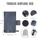 Airplane Bed for Toddler, Soft Airplane Seat Extender for Kids, Baby Airplane Travel Essentials, Grey