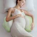 Memory Foam Pregnancy Pillows for Sleeping, Side Sleeper Maternity Pillow Support for Back Belly HIPS, Adjustable Wedge Pillow for Pregnant Women, Side Sleeping Pregnant Pillows with Pillowcase