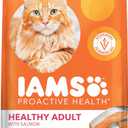 IAMS Proactive Health Dry Cat Food, Healthy Cat Food Dry Recipe for Adults, Salmon, 3.5 lb. Bag (EXP 06/13/27)