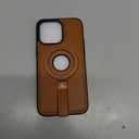 Butaiga for iPhone 14 Pro Max Leather Case with Stand, Anti-Slip Grip Ring, Fits for MagSafe (Brown, iPhone 14 Pro Max)
