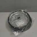 AR-PRO (2-Pack) 10"x2.2" Flat Free Solid Rubber Replacement Tires  10 Inch Solid Wheels for Hand Trucks, Dollies, Utility Carts, and Wheelbarrows with 2.2" Offset and 5/8" Axle Hole