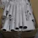 Room Divider No Drilling Curtain Rod Wall Divider for Room Separation, 4-10ft(H) 28-114inch(W) Adjustable, Heavy Duty Partition Space Separator Freestanding Tension Curtain Stand, White