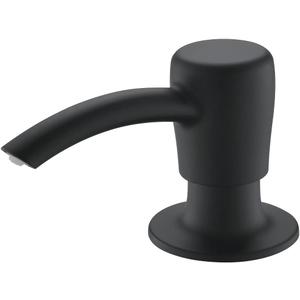 RULIA Kitchen Sink Soap Dispenser, Build in Sink Soap Dispenser, Deck Mounted Soap Dispenser, Matte Black RB2006