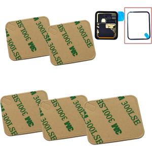 Eaglestar 5pcs Lot Compatible Pre-cut Front LCD Sticker Replacement For Apple Watch Series 1&2 Waterproof Adhesive Tape Glue (42mm 5 Pieces)