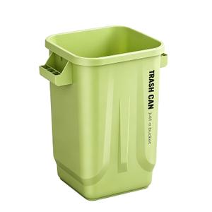 Kitchen Trash Can, Plastic Square Trash bin,8 Gallon,Green