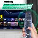 Magic Replacement for LG TV Remote with Voice and Pointer Function，AKB75855501 and MR20GA for LG Smart TV Remote（OLED/NANOCELL/ 4K UHD Models with Netflix and Prime Video Hot Keys,Google/Alexa