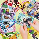 3 x 36 Pieces Make-a-face Stickers Pack, Mixed & Matched with 12 Designed Characters(3 of Each) Make Your Own Stickers for Kids Teens Party Decoration, Reward, Decor, Gift Idea