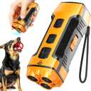 MuShang Dog Bark Deterrent Device, 3X Ultrasonic Anti Barking, 6 Training Modes 23 FT Range Barks No More Indoors Outdoors Behavior Correct Safe & Humane Rechargeable Compact Bark Control for Dogs