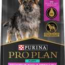 Purina Pro Plan Sensitive Skin and Stomach Large Breed Puppy Food Salmon and Rice Formula - 16 Lb. Bag (Best Before Feb 2027)