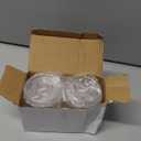 2 Pack Acrylic Qtip Holder Dispenser for Cotton Swabs, Balls, Pads, Floss Picks- Small Clear Plastic Canister Apothecary Jar Set, Bathroom Essentials Accessories Decor, Vanity Makeup Storage Organizer